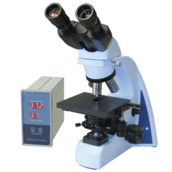 Microscopio-binoculare-tavolino-riscaldante